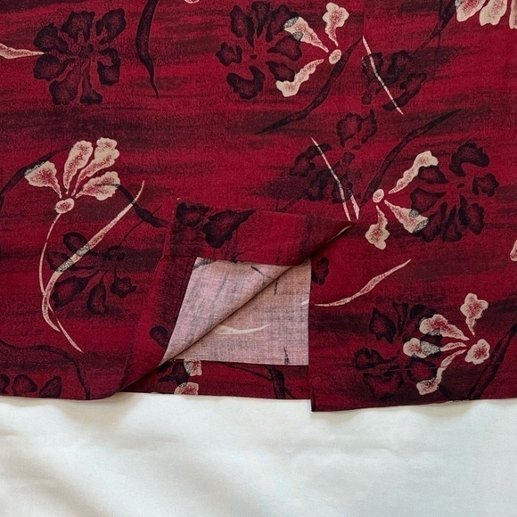 $5 ADD ON with $15+ Bundle Sag Harbor Sheath‎ Dress VTG Red Tropical Sz M EUC - Picture 9 of 10
